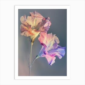 Iridescent Flower Lisianthus 2 Art Print