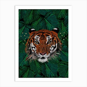 Starlight Tiger Art Print