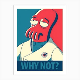 John Zoidberg Futurama Cartoon Art Print