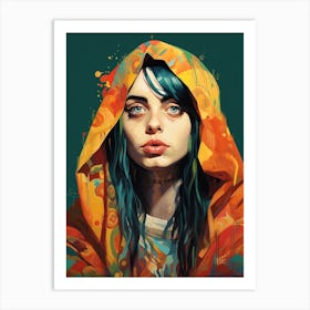 Billie Eilish Saint Portrait 6 Art Print