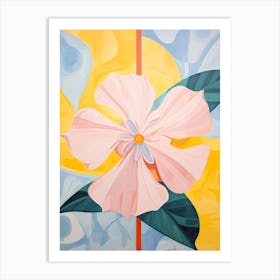 Daffodil 6 Hilma Af Klint Inspired Pastel Flower Painting Art Print