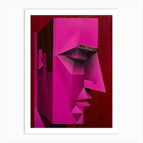 Abstract Portrait Of A Man 15 Art Print