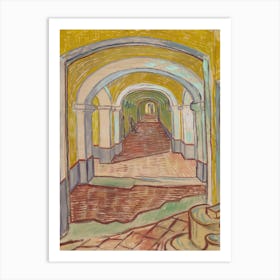 Van Gogh - Corridor In The Asylum Art Print