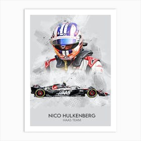 Nico Hulkenberg Haas Art Print