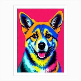 Swedish Vallhund Andy Warhol Style Dog Art Print