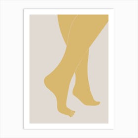 Legs Yellow Poster_2057725 Art Print