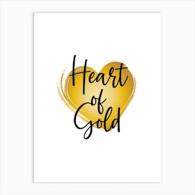 Heart of Gold Art Print