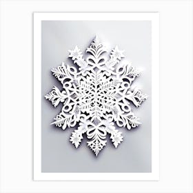 Intricate, Snowflakes, Marker Art 4 Art Print