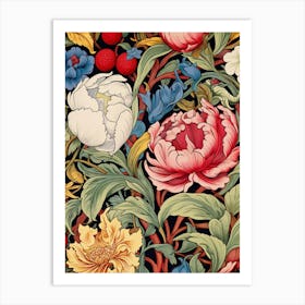 Floral Wallpaper 179 Art Print