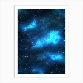 Blue Nebula 3 Art Print