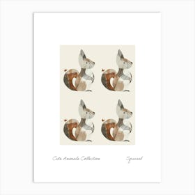 Cute Animals Collection Squirrel 6 Art Print