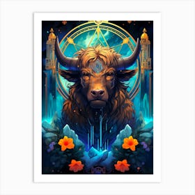 Bull Of The Gods Art Print