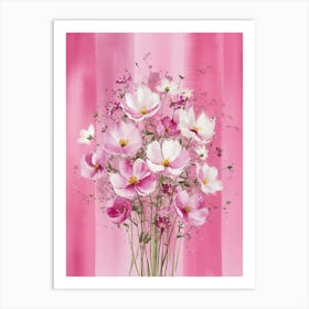 Pink Cosmos 1 Art Print