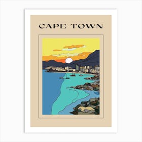 Minimal Design Style Of Cape Town, South Africa 2 Poster Art Print
