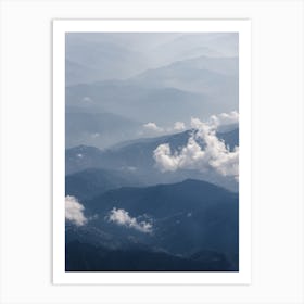 Aerial View Of Karakorum Mountains Art Print