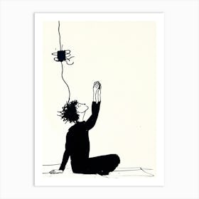 Man Praying Art Print