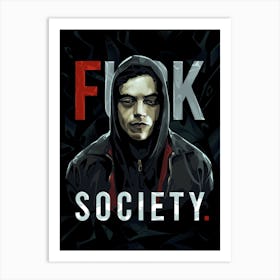 Mr Robot Art Print