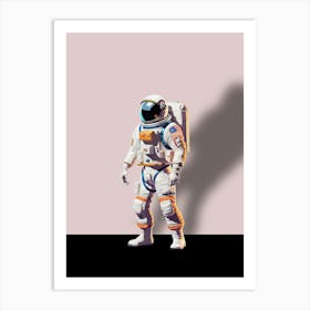 Astronaut In Space Art Print