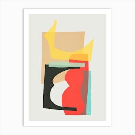 Harmonious abstract collage 19 Art Print