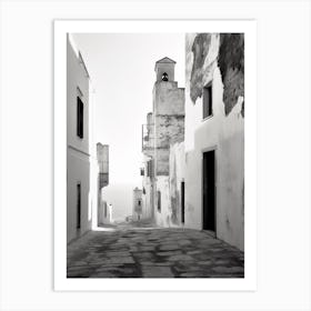 Polignano A Mare, Italy, Black And White Photography 2 Art Print