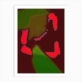 Red And Green Art Print