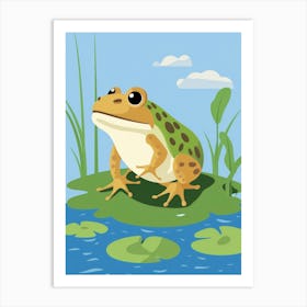 Baby Animal Illustration  Frog 1 Art Print