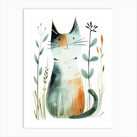 Pixiebob Cat Clipart Illustration 2 Art Print