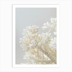 Coral minimal art Art Print