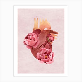 Floral Heart Art Print