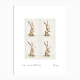 Cute Animals Collection Bunny 3 Art Print