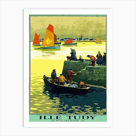 Ile Tudy, Brittany, France Art Print