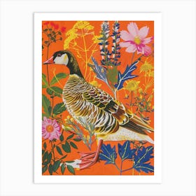 Spring Birds Goose 3 Art Print