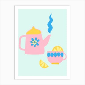 Lemon Tea Art Print