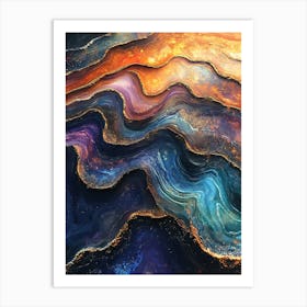 Stunning Whimsical Marble 2 Art Print