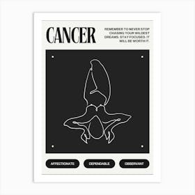 Cancer Zodiac Sign Art Print