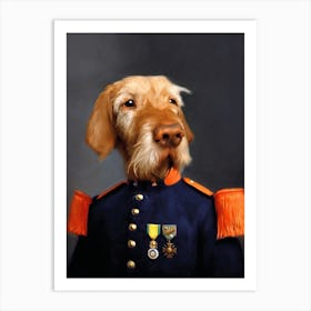 Officer Pastis Pet Portraits Art Print
