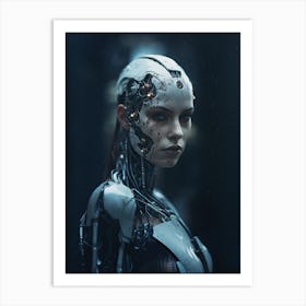 Cyborg Woman Art Print