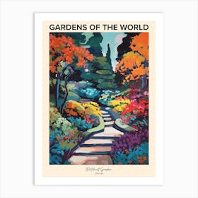 Butchart Garden Canada Gardens Of The World Poster Art Print