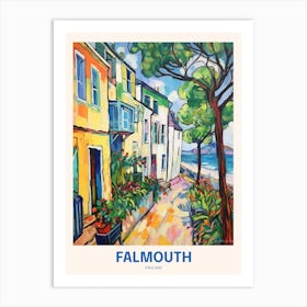 Falmouth England 3 Uk Travel Poster Art Print