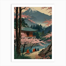 Kyoto Cherry Blossoms 1 Art Print