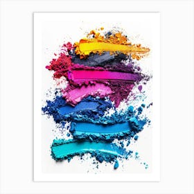 Colorful Eyeshadow Art Print