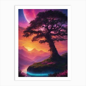 Cosmic Tree Art Print