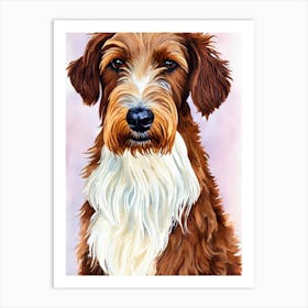 Irish Terrier Watercolour Dog Art Print