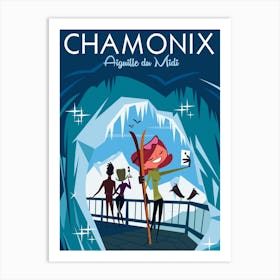 Chamonix Aiguille Du Midi Poster Art Print