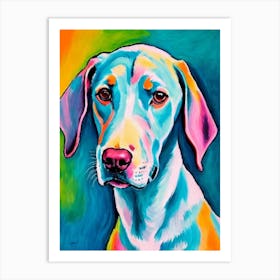 Pointer Fauvist Style Dog Art Print