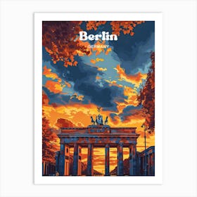 Berlin Germany Vibrant Travel Art Art Print