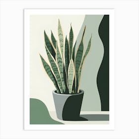 Snake Plant Art Print