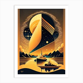 Spaceship In The Sky 1 Art Print