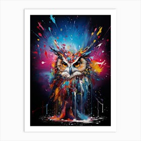 Owl Painting Art Print