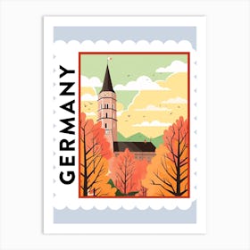 Germany 2 Travel Stamp Poster Art Print